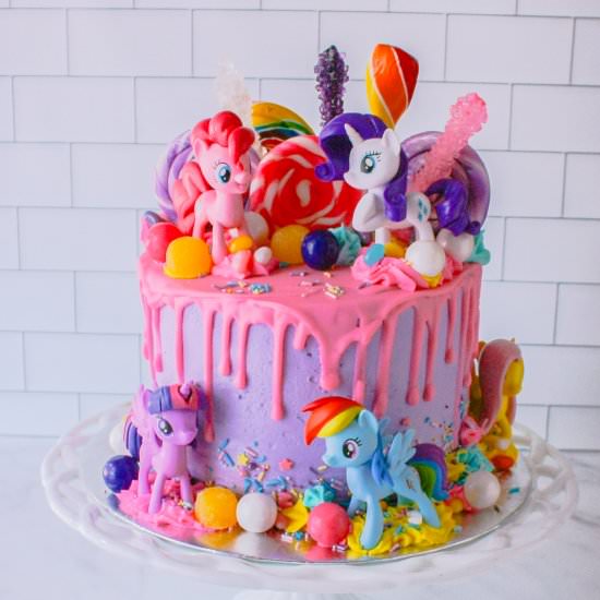 My Little Pony Drip Cake - Recipe photo by jennifercooks