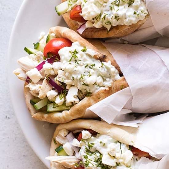 Chicken Gryos - Recipe photo by Girl Gone Gourmet