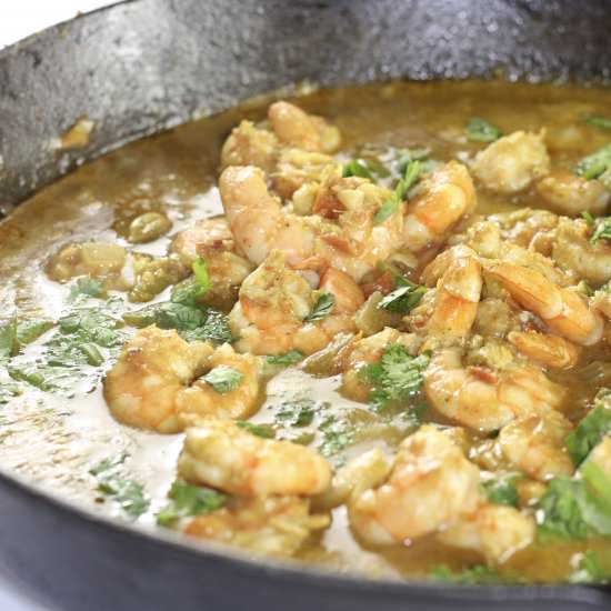 Coconut Curry Shrimp - Recipe photo by explorecookeat