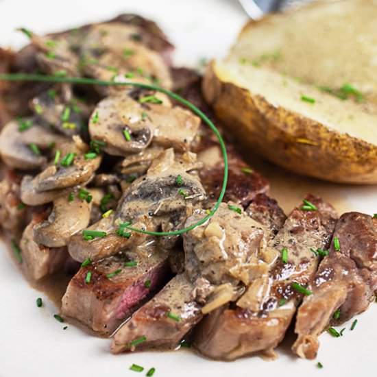 Steak Diane - Recipe photo by therusticfoodie