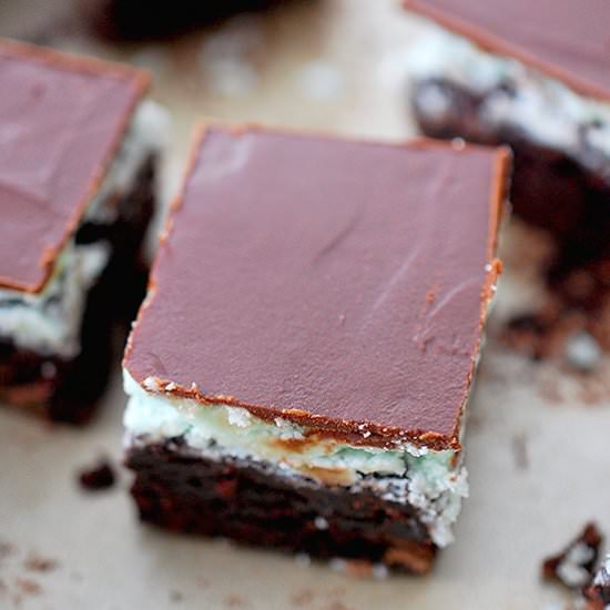 Chocolate mint brownies - Recipe photo by evabakes