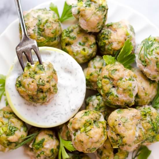 Ranch Spinach Turkey Meatballs - Recipe photo by Thenaturalnurturer