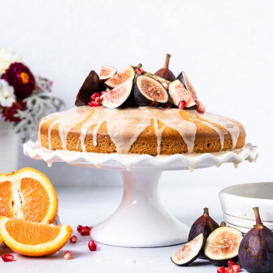 Orange Blossom & Fig Olive Oil Cake - Recipe photo by ShortGirlTallOrder