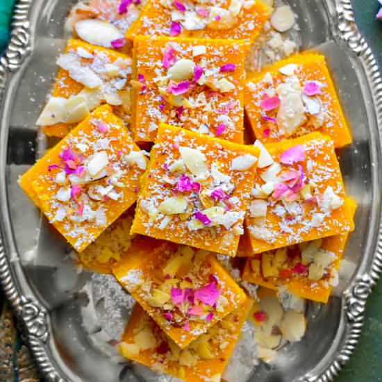 Easy Besan Barfi - Recipe photo by EasycookingwithMolly