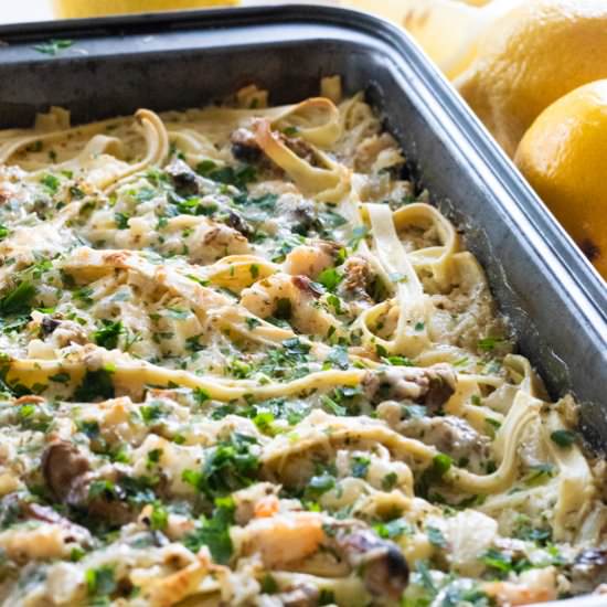 White Wine Seafood Pasta Casserole - Recipe photo by alwaysusebutter