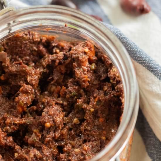 Vegan Black Olive Tapenade - Recipe photo by alwaysusebutter