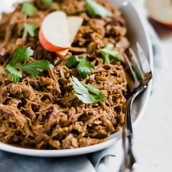 Spiced Apple Cider Pulled Pork - Recipe photo by paleoinpdx