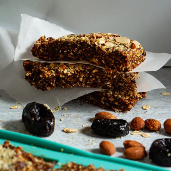 No-Bake Healthy Energy Bars - Recipe photo by AmyGorinNutrition