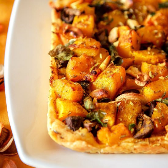 Puff Pastry Pumpkin Tart and Cumin - Recipe photo by Nutrizonia