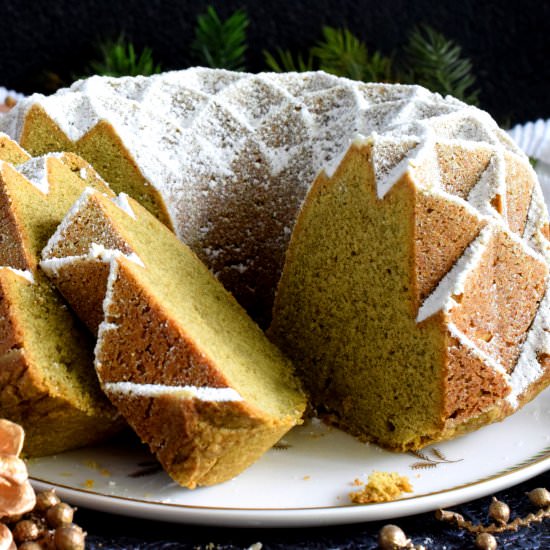 Holiday Matcha Bundt Cake - Recipe photo by byronethomas