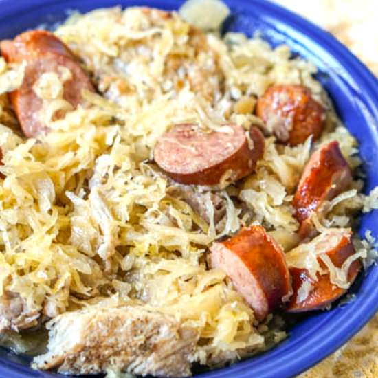 Instant Pot Pork and Sauerkraut - Recipe photo by MyLifeCookbook