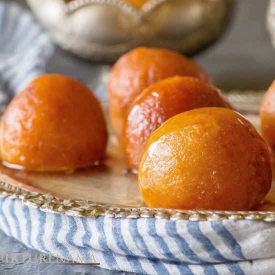 Pantua – the Bengali Gulab Jamun - Recipe photo by anindya0909