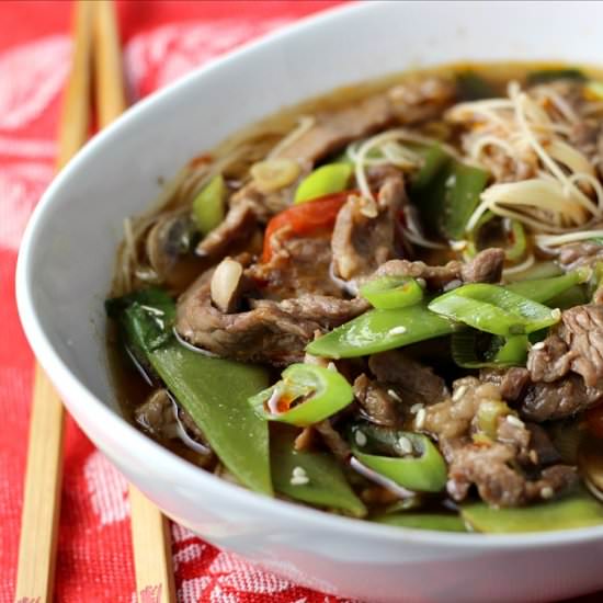 Spicy Chinese Beef Noodle Soup - Recipe photo by ReneesKitchenAdventures