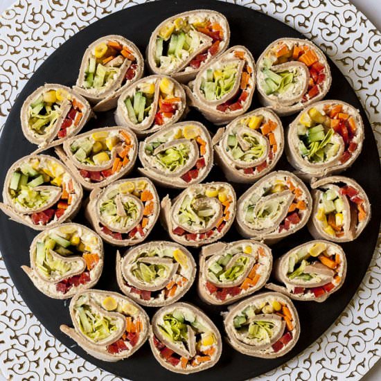 Veggie Pinwheels (Vegan / GF) - Recipe photo by MyPurePlants