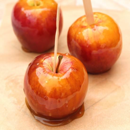 HOMEMADE TOFFEE APPLE RECIPE - Recipe photo by gathering beauty
