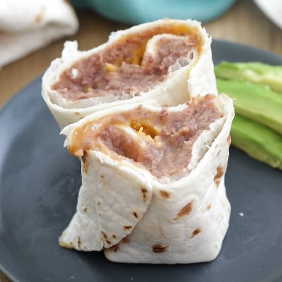 Freezer Bean and Cheese Burritos - Recipe photo by eatdrinklove