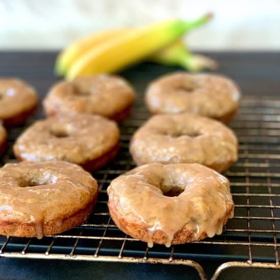 Maple Glazed Banana Bread Donuts - Recipe photo by Foodbyayaka