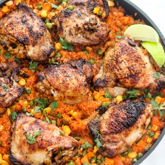 Peri Peri Chicken and Tomato Bulgur - Recipe photo by Simshomekitchen