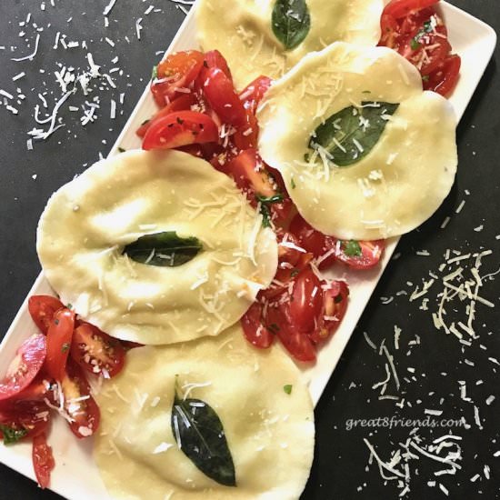 Mushroom and Ricotta Ravioli - Recipe photo by Great 8 Friends