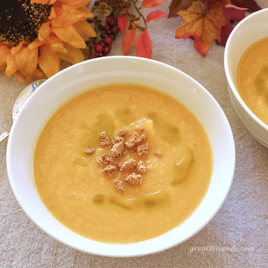 No Cream Butternut Squash Soup - Recipe photo by Great 8 Friends