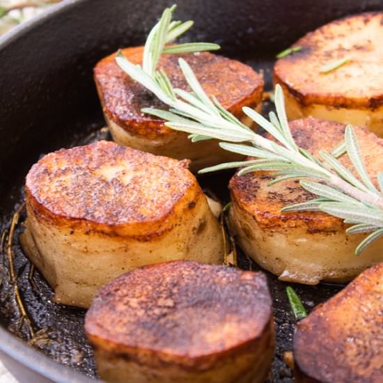 Fondant Potatoes - Recipe photo by laughingspatula.com