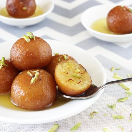 Gulab Jamun Recipe with Milk Powder - Recipe photo by My Culinary Expressions