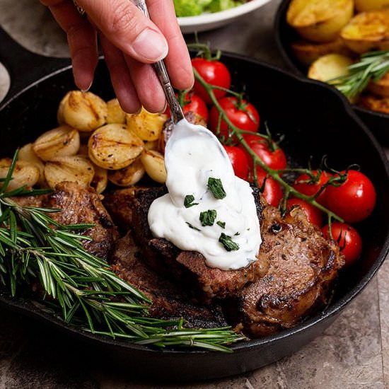 Lamb Loin Chops Recipe (Cast Iron) - Recipe photo by unicorns in the kitchen