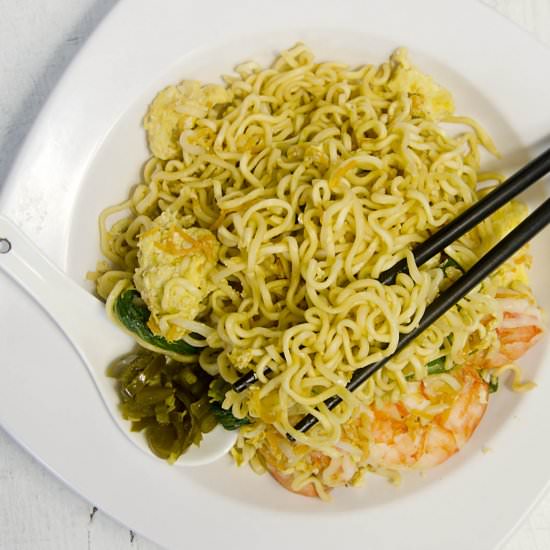 Fusion Instant Noodle Stir-Fry - Recipe photo by Hungry PeePor