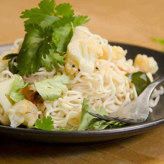 Upma Style Instant Noodle Stir-Fry - Recipe photo by Hungry PeePor