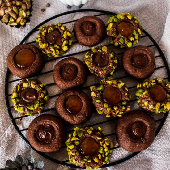 Chocolate Pistachio Cookies - Recipe photo by parsleyandicing
