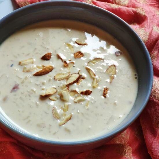 Gur ki kheer - Recipe photo by greenbowl2soul