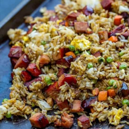 Hibachi style pork fried rice - Recipe photo by Or Whatever You Do