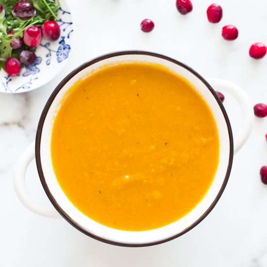 Hubbard Squash Soup - Recipe photo by recipesworthrepeating