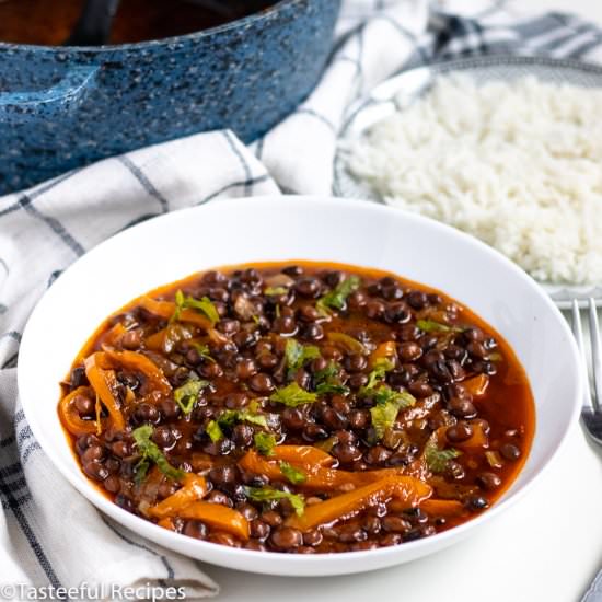 Caribbean-Style Stewed Pigeon Peas - Recipe photo by Tasteefulrecipes