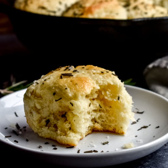 Rosemary Sea Salt Dinner Rolls - Recipe photo by stressbaking