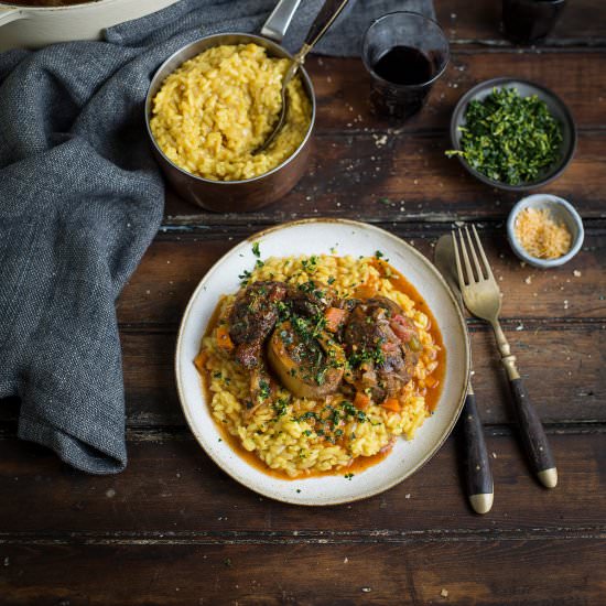 Osso buco risotto Milanese - Recipe photo by drizzleanddip