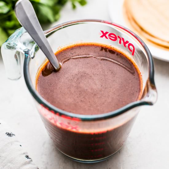 Easy Enchilada Sauce – 10 Minutes - Recipe photo by isabeleats