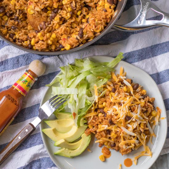 mexican rice skillet - Recipe photo by simplegraytshirt