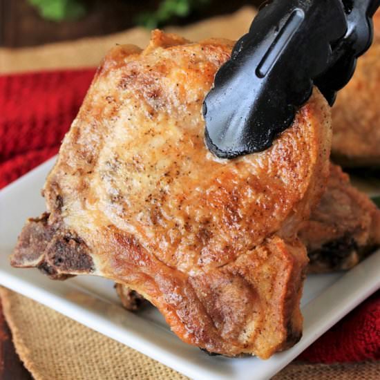 Pan Fried Pork Chops - Recipe photo by thekitchenismyplayground