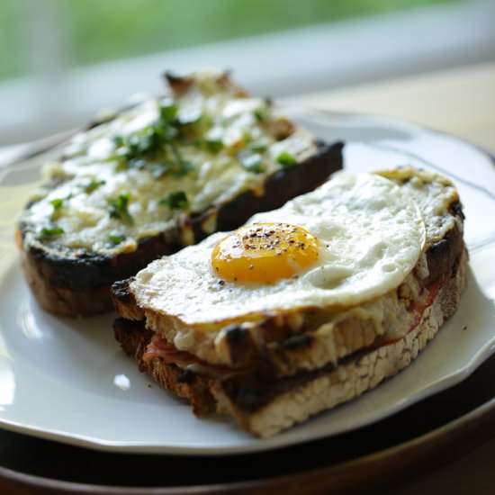 Croque Monsieur and Madame Sandwich - Recipe photo by entertainingwithbeth