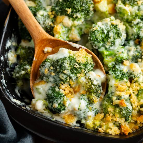 Cheesy Baked Broccoli - Recipe photo by TheCozyCook