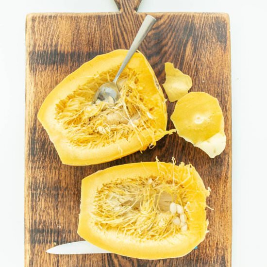 Instant Pot Spaghetti Squash - Recipe photo by Blessthismess