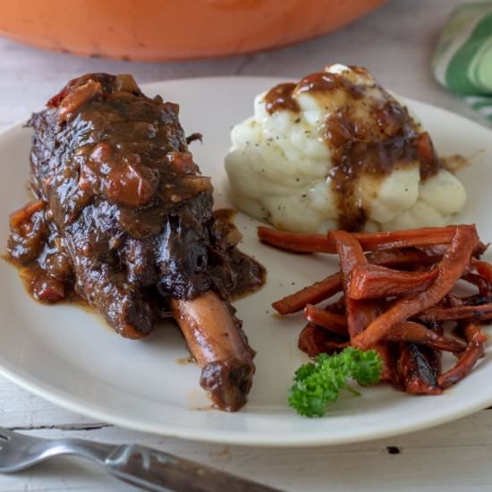 Venison Shanks - Recipe photo by BinkysCulinaryCarnival