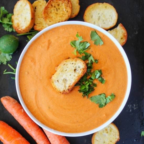Creamy Chipotle and Carrot Soup - Recipe photo by Horses &amp; Heels