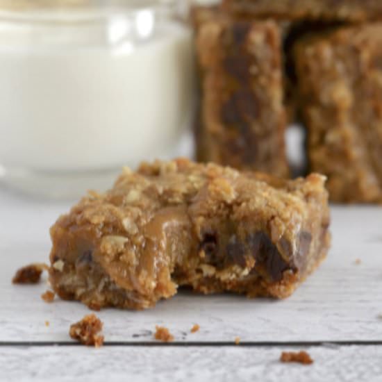 Pumpkin Caramel Spice Bars - Recipe photo by TwoSugarBugs