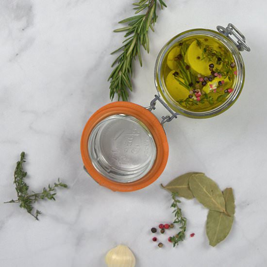 Marinated Goat Cheese - Recipe photo by agourmetfoodblog