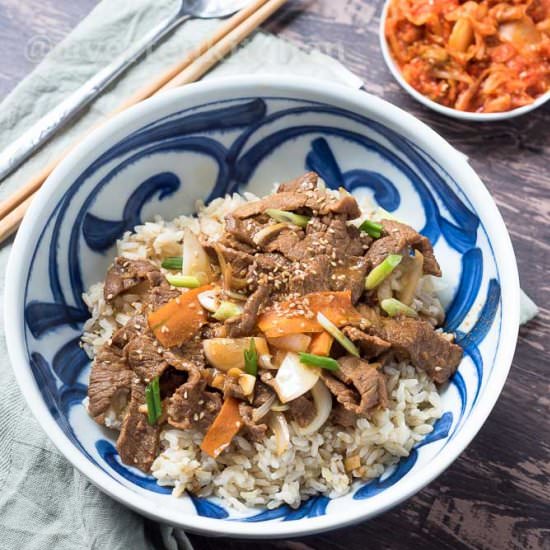 Quick and Easy Korean Beef Bulgogi - Recipe photo by Rivertenkitchen