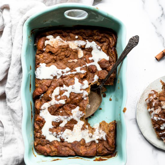 Baked Pumpkin French Toast - Recipe photo by foodfaithfitness
