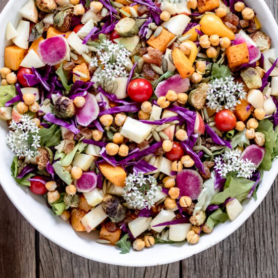 Fall Harvest Salad - Recipe photo by glowinglywell