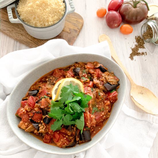 Zaalouk (Moroccan Eggplant Salad) - Recipe photo by eleganteconomist